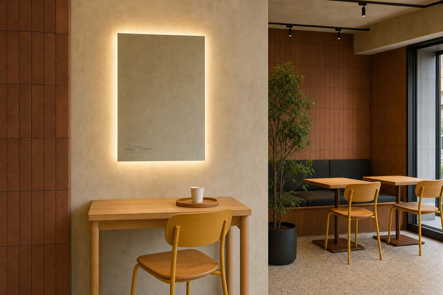 Option C at the study-room mirror